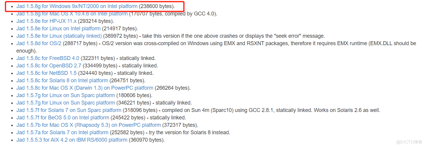 JAD Installation 、 Configuration and integration IDEA_ Decompile 