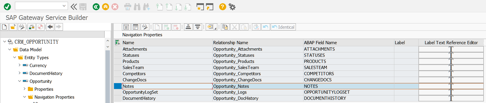 SAP SEGW 事物码里的导航属性(Navigation Property) 和 EntitySet 使用方法