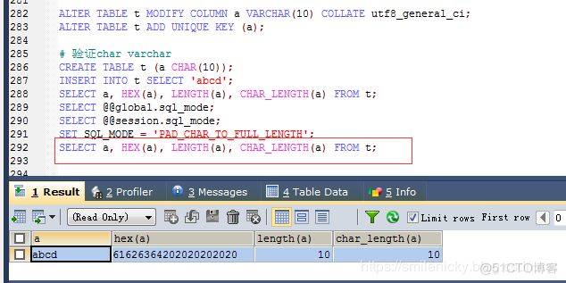 MySQL字符类型学习笔记_排序规则_04