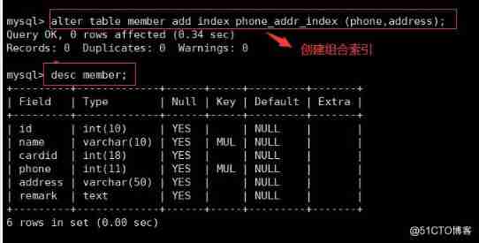 MYSQL Database index _ Field _10