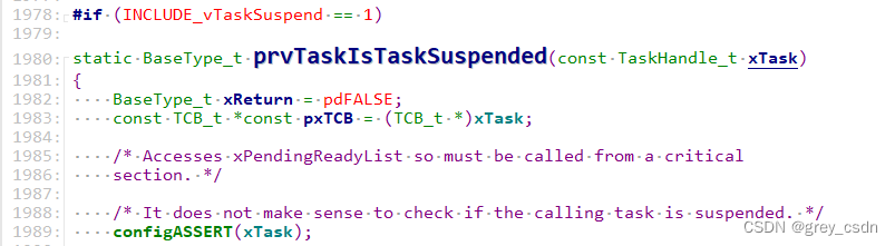 1290_FreeRTOS中prvTaskIsTaskSuspended()接口实现分析