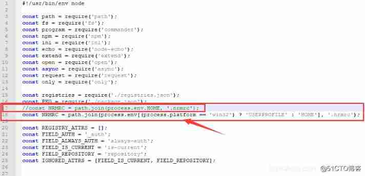 nrm Installation and use error report internal/validators.js:124 throw new ERR_INVALID_ARG_TYPE(name, ‘string‘, value)-- Solution _nrm_03