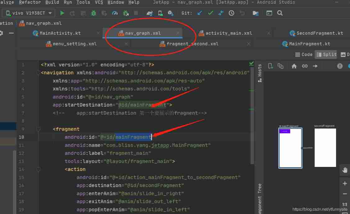 Use of navigation and navigationui