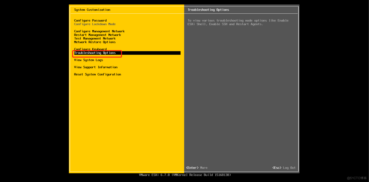 Installation and use of esxi