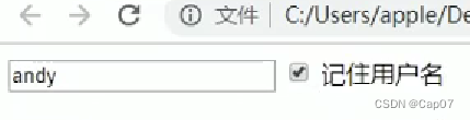 记住用户名案例（js）