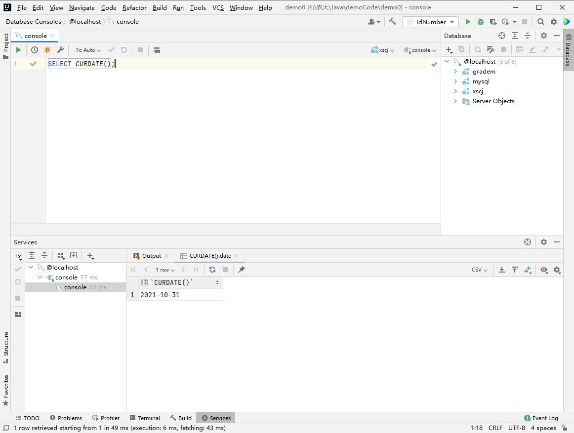 MySQL date function