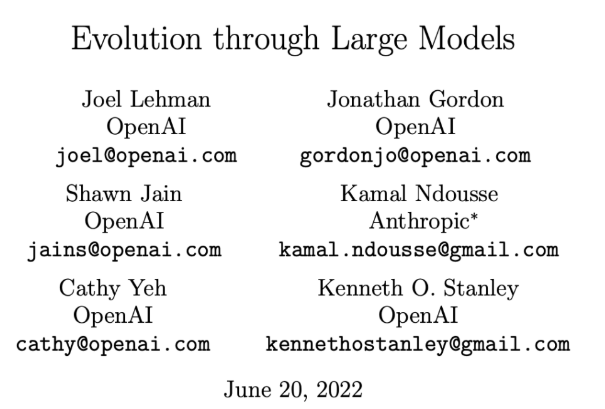 Large language models teach agents to evolve. Openai reveals the complementary relationship between the two