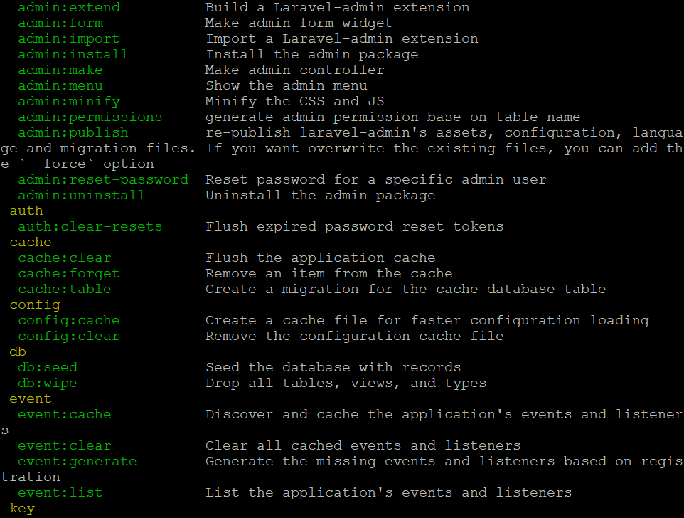 Lavel PHP artisan automatically generates a complete set of model+migrate+controller commands