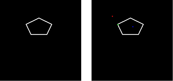 Opencv judgment points are inside and outside the polygon