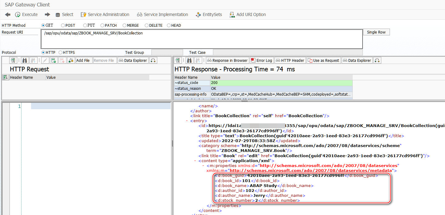 5. How does the SAP ABAP OData service support the $filter operation