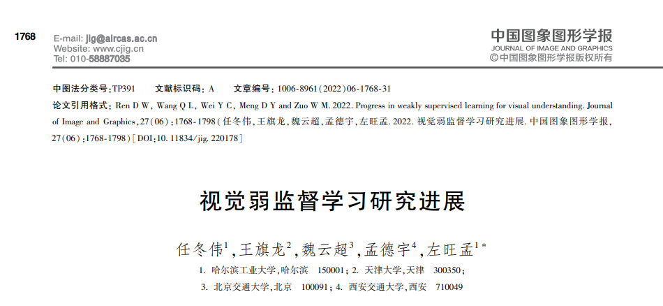 Progress in visual weakly supervised learning