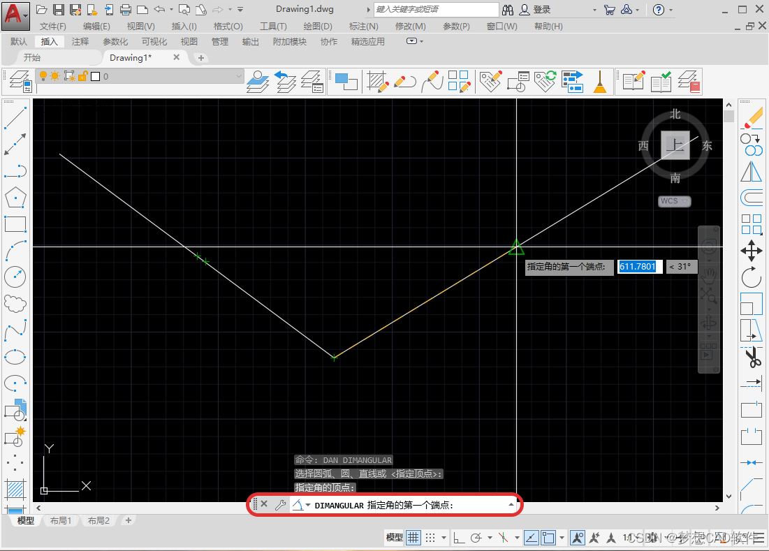 AUTOCAD——大于180度的角度标注