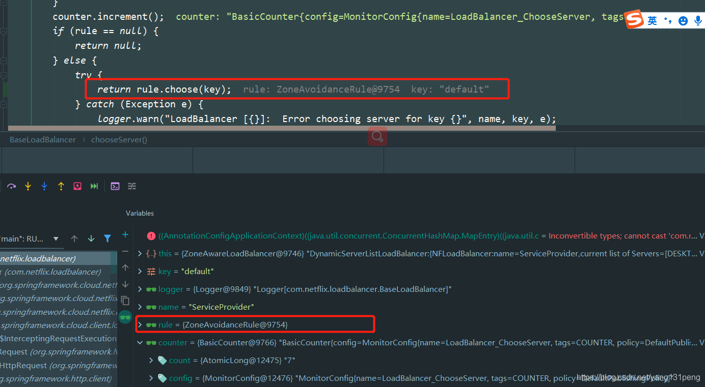 Ribbon's loadbalancerclient, zoneawareloadbalancer and zoneavoidancerule are three musketeers by default