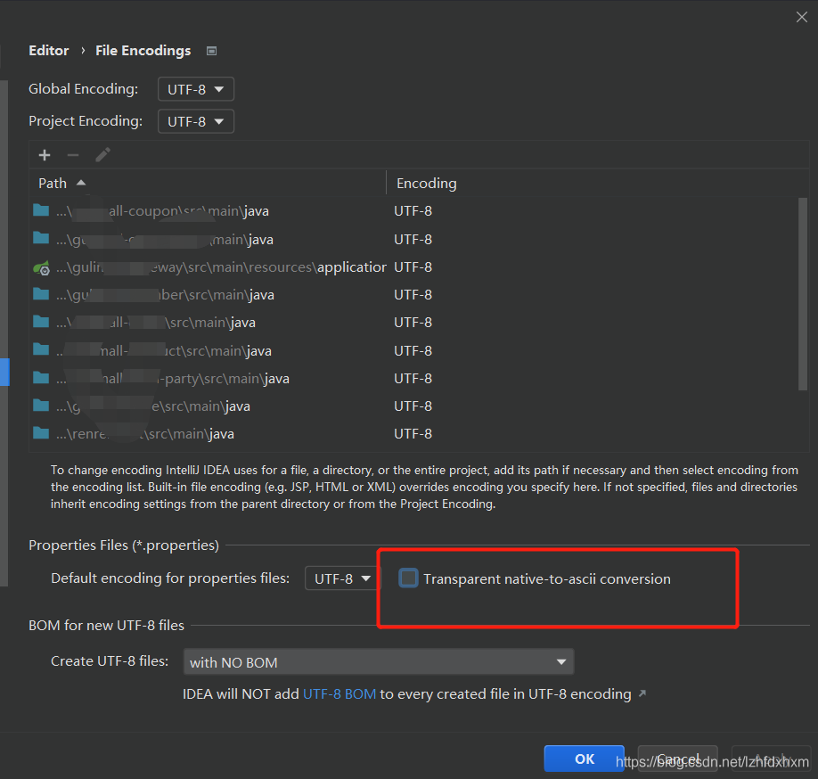 Idea reads configuration files such as validationmessages.properties Chinese garbled
