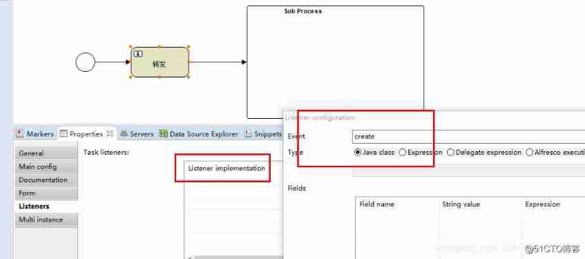 Activiti global process monitors activitieventlistener to monitor different types of events, which is very convenient without configuring task monitoring in acitivit