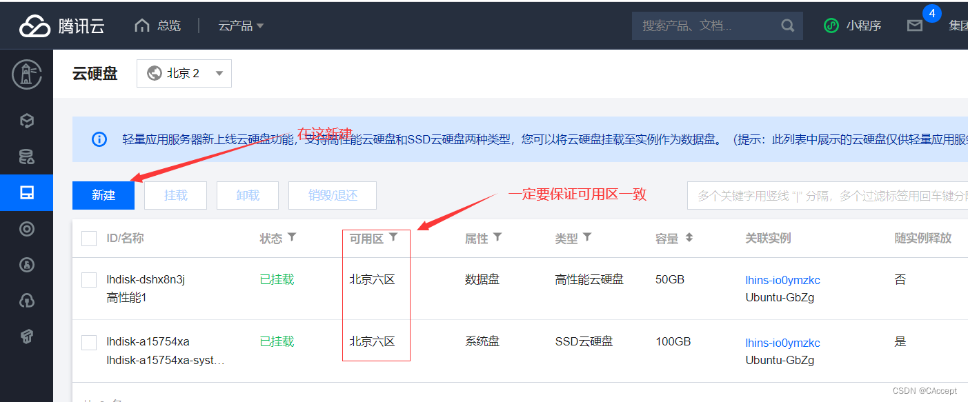 在云服务器中云磁盘如何挂载