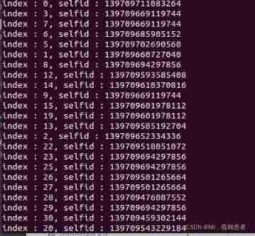 Thread pool running results