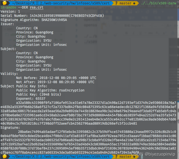 X.509 certificate based on go language