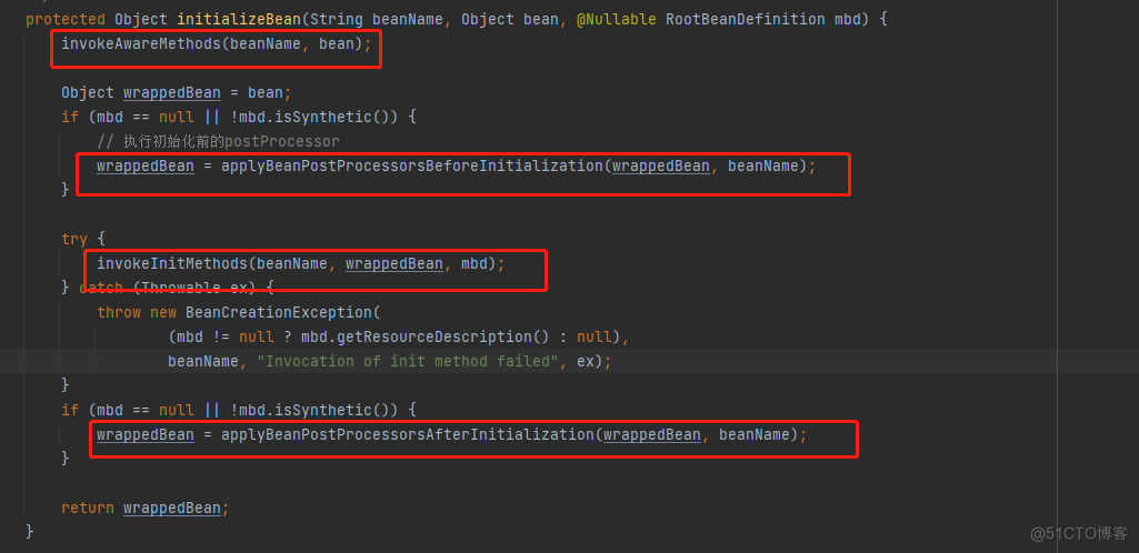 bean Summary of the core steps of the life cycle _xml