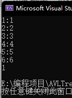 Balanced search binary tree -- AVL tree