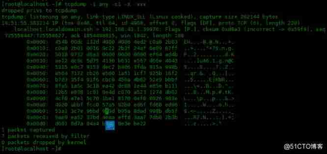 tcpdump Common options for commands ： 3、 ... and _linux_07