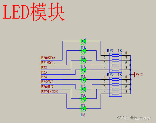 LED light of single chip microcomputer learning notes