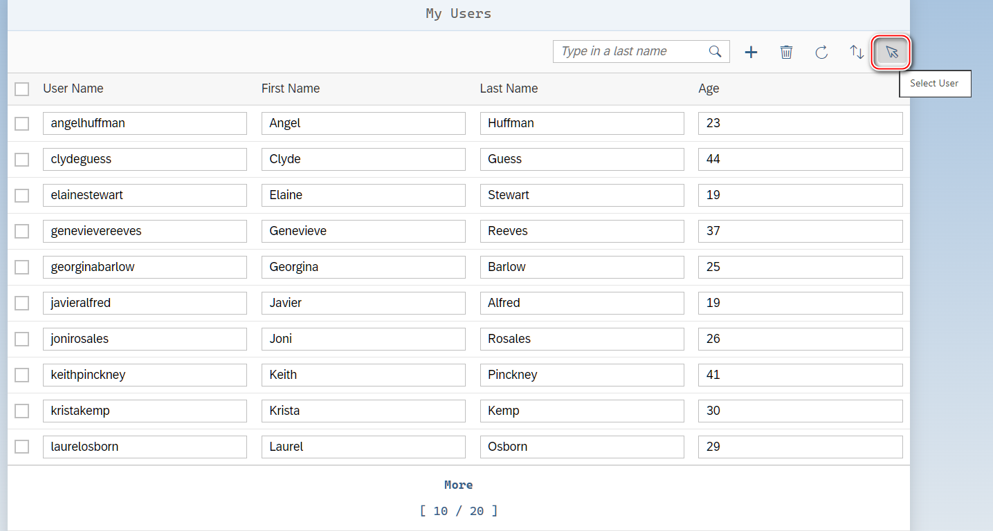 104. SAP UI5 表格控件的支持复选(Multi-Select)以及如何用代码一次选中多个表格行项目