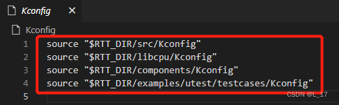 RT thread project engineering construction and configuration - (Env kconfig)