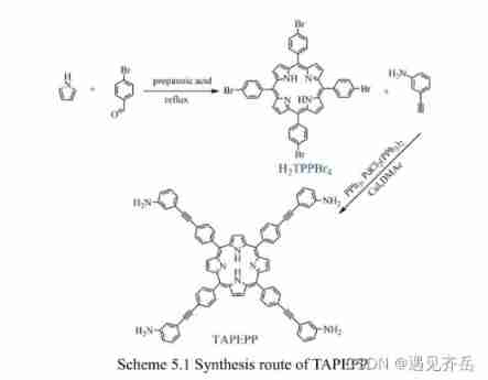 5,10,15,20-tetra (4-bromophenyl) porphyrin (h2tppbr4) /5.2.15,10,15,20-tetra [4-[(3-aminophenyl) ethynyl] phenyl] porphyrin (tapepp) Qiyue porphyrin reagent