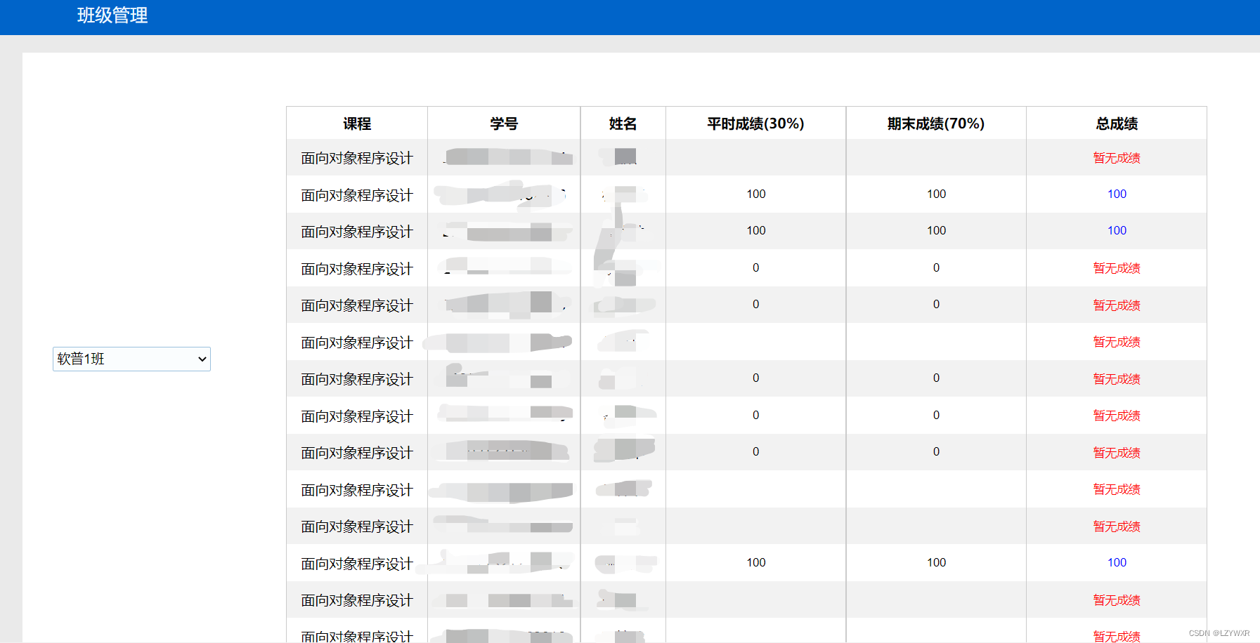 Development of educational administration system (PHP+MySQL) - The first 10 Zhang Development of educational administration system (PHP+MySQL) - The first 10 Zhang