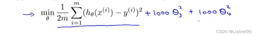 吴恩达机器学习系列课程笔记——第七章：正则化(Regularization)