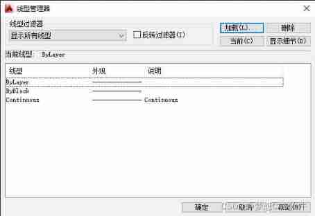 AutoCAD - layer Linetype