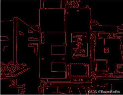 Edge extraction edges based on Halcon learning_ image. Hdev routine