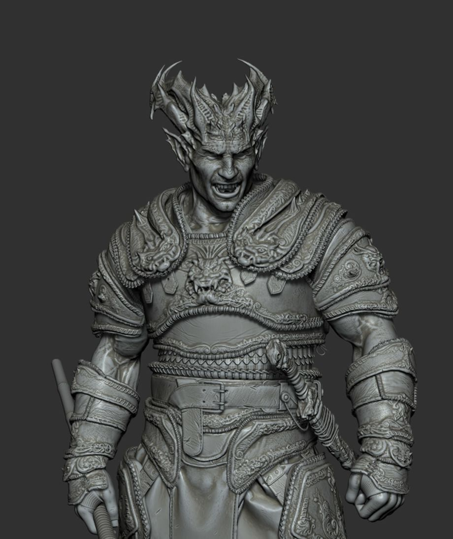 使用ZBrush制作恶魔模型