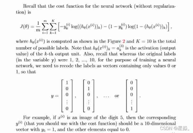 [Wu Enda machine learning] week5 programming assignment EX4 - neural network learning