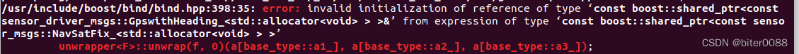 ros(24):error: invalid initialization of reference of type ‘xx’ from expression of type ‘xx’