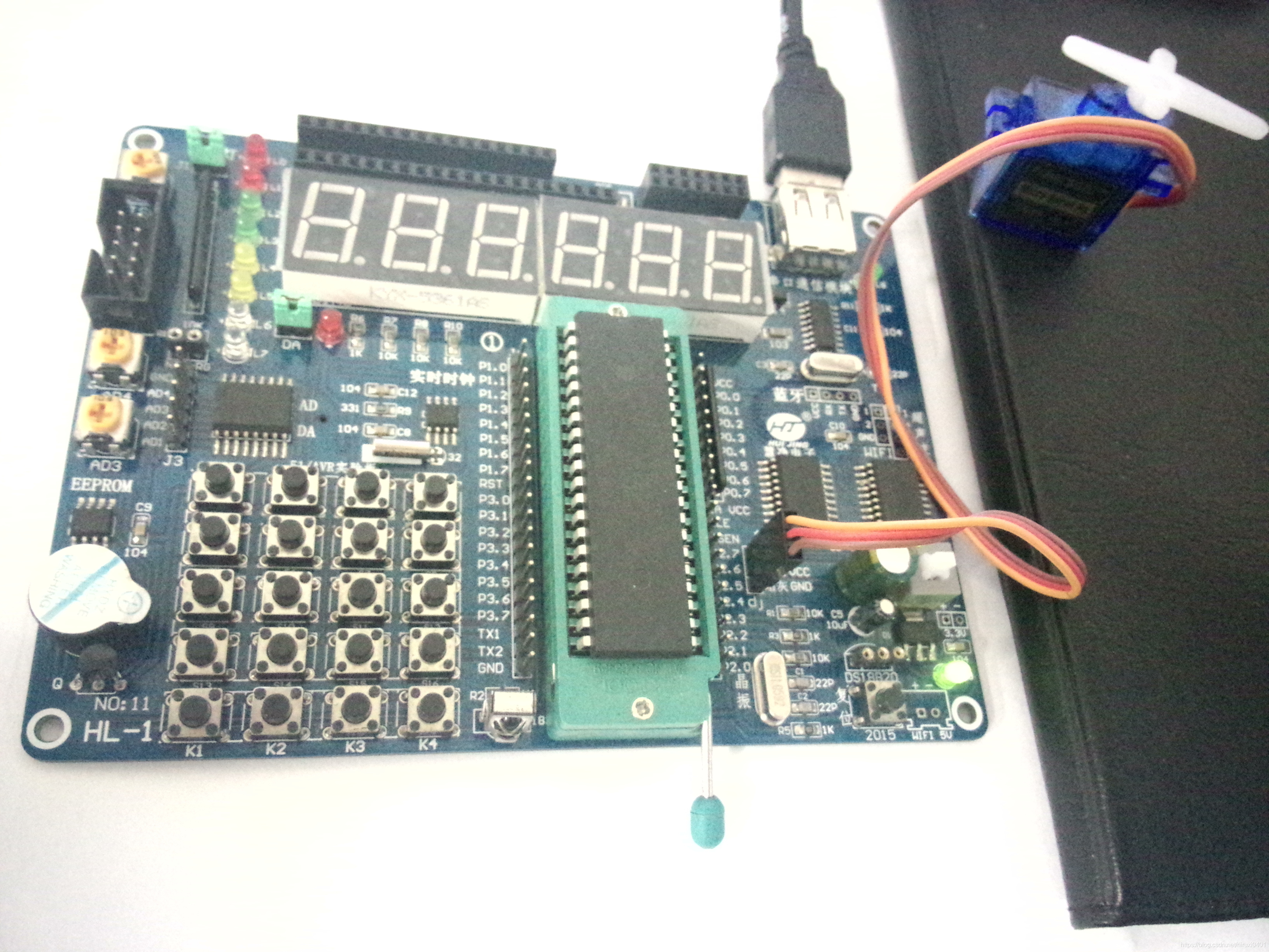 最简单DIY基于51单片机的舵机控制器