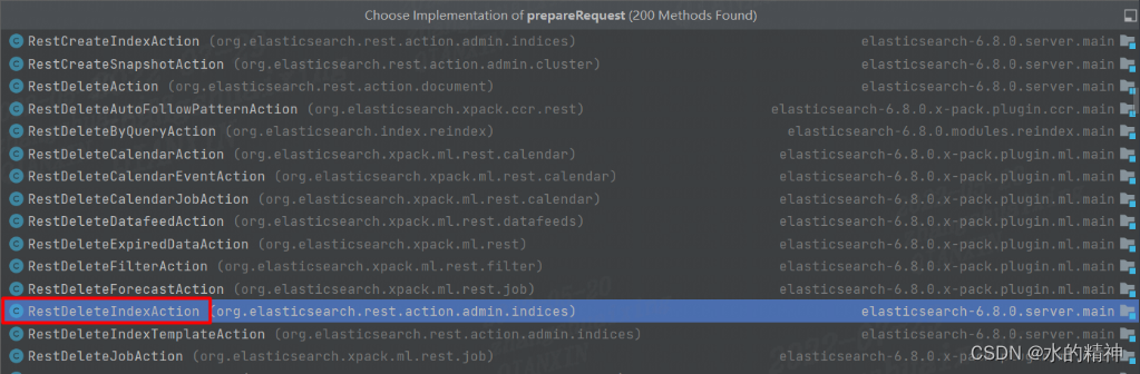 ES source code API call link source code analysis