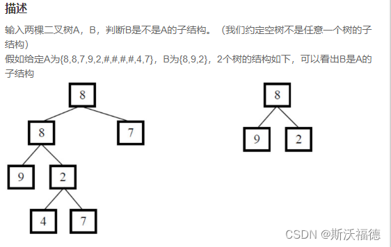 剑指offer 26：树的子结构
