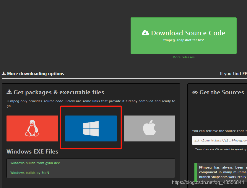 Ffmpeg download and installation