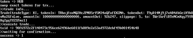 justswap.php swap exact tokens for trx