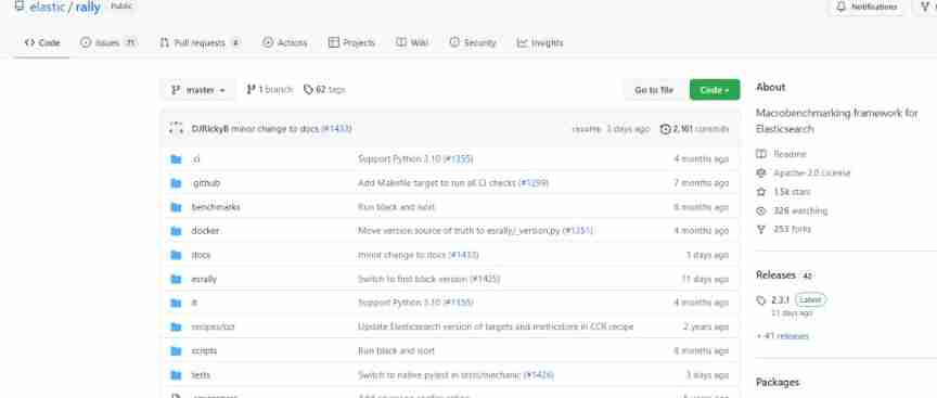 How does esrally perform simple custom performance tests?