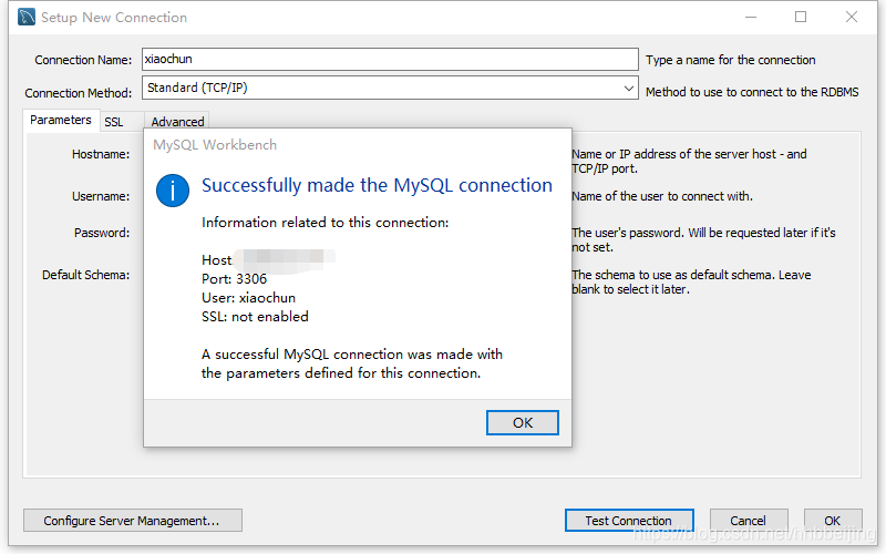 Local connection to remote server database under Windows platform (I)