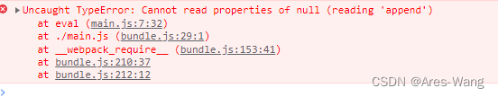 Uncaught typeerror: cannot read properties of null (reading 'append') solution
