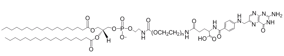 CAS: 1403744-37-5 DSPE-PEG-FA Phospholipid-Polyethylene Glycol-Folic Acid for Scientific Research