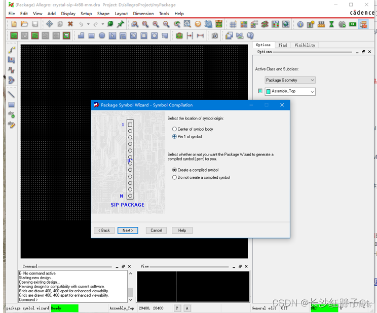  Hardware development notes （ 8、 ... and ）: Basic process of hardware development , To make a USB turn RS232 Module （ 7、 ... and ）： Create the foundation DIP components and parts （ Crystal oscillator ） Encapsulate and associate principle primitive devices _ encapsulation _11