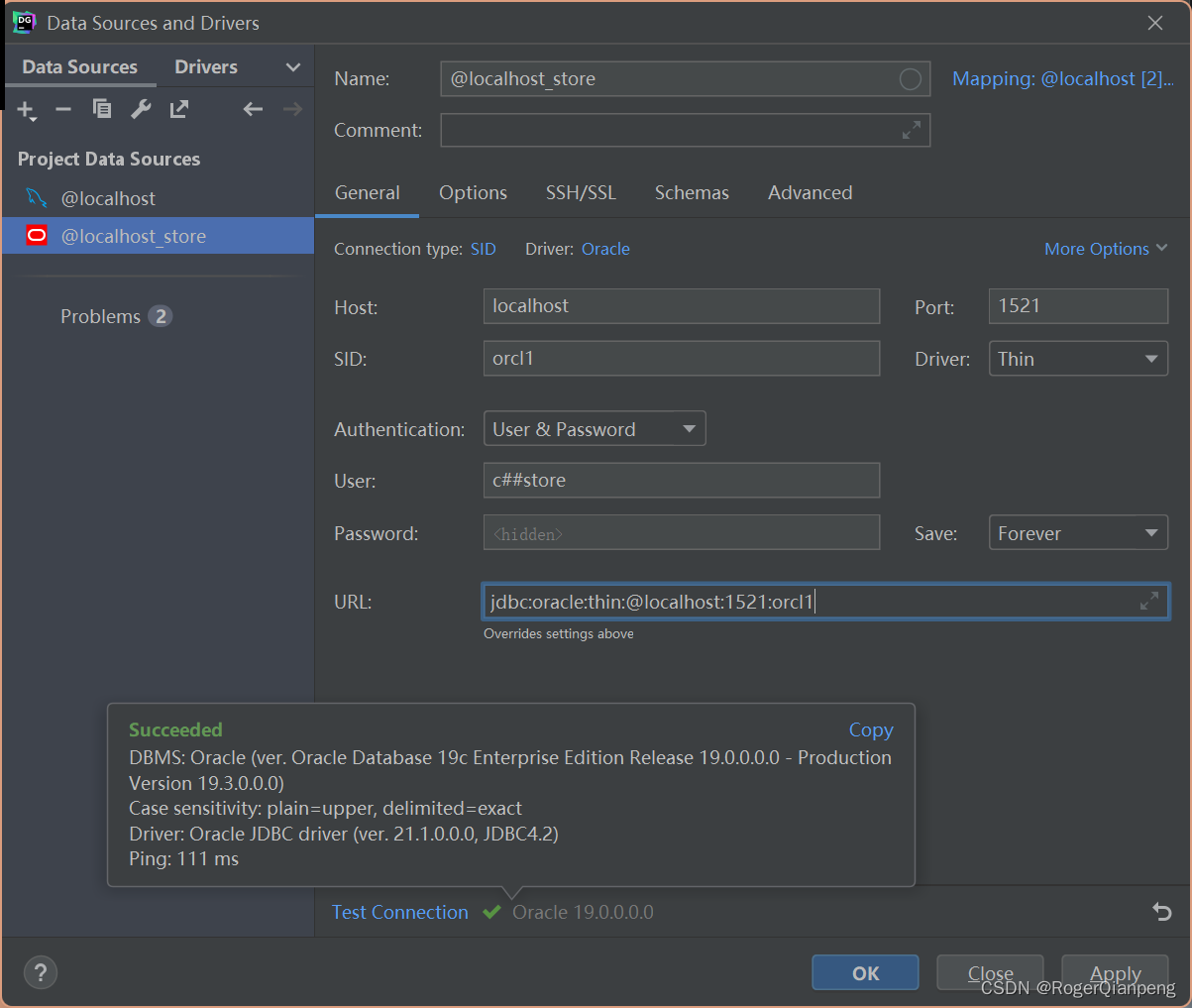 [Oracle] use DataGrid to connect to Oracle Database