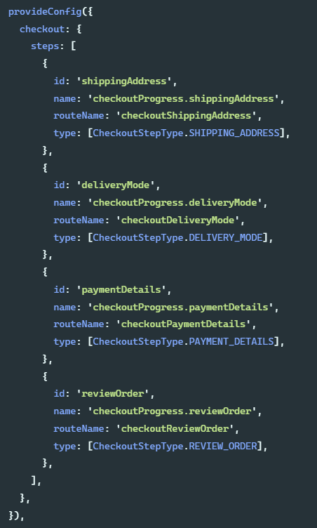 Introduction to the extension implementation of SAP Spartacus checkout process