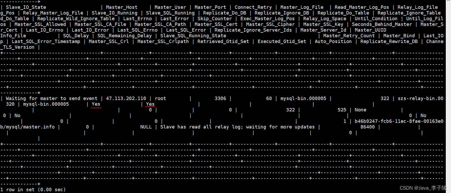 Distributed database master-slave configuration (MySQL)