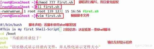 Shell Basic script editing specifications and variables _bash_11